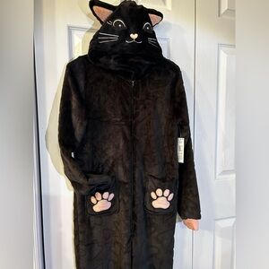 No Boundaries Onsie Cat Pyjamas with Paw Print Pockets